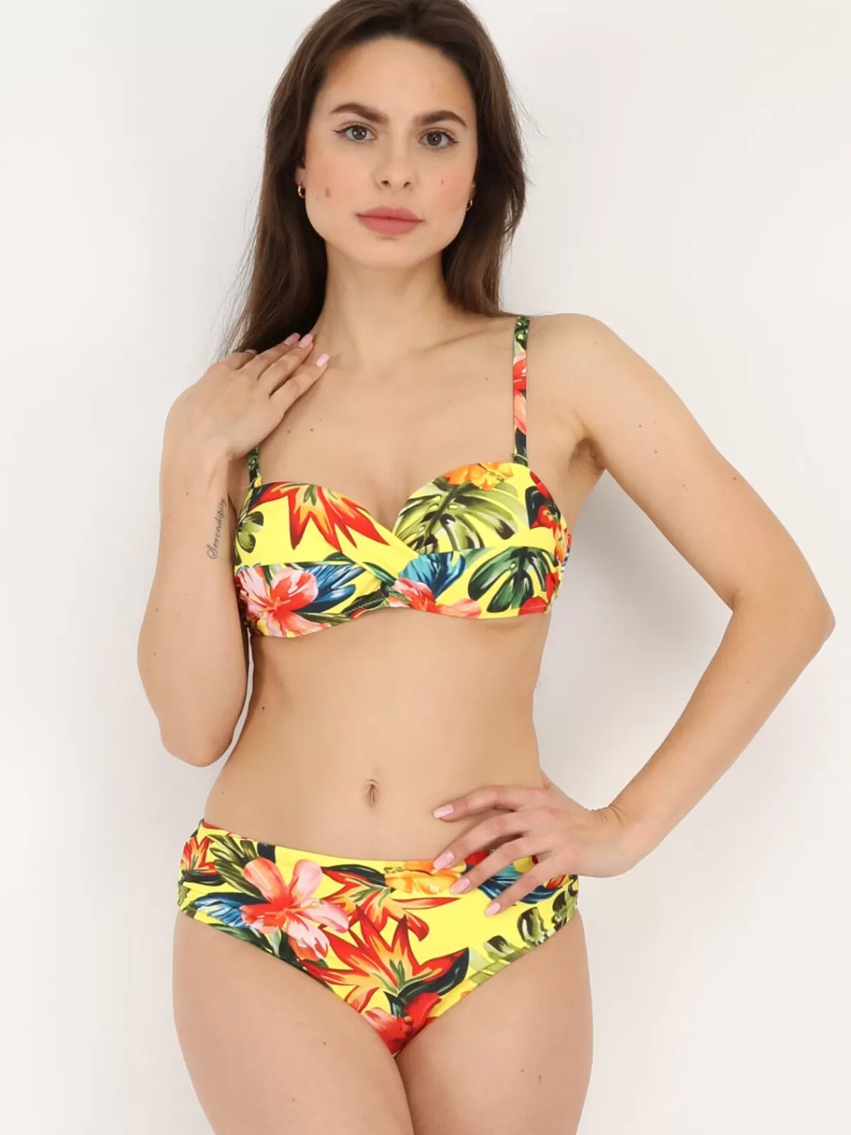 La Modeuse Maillots De Bain | Grandes Tailles (44 Et +)*Bikini à imprimé tropical