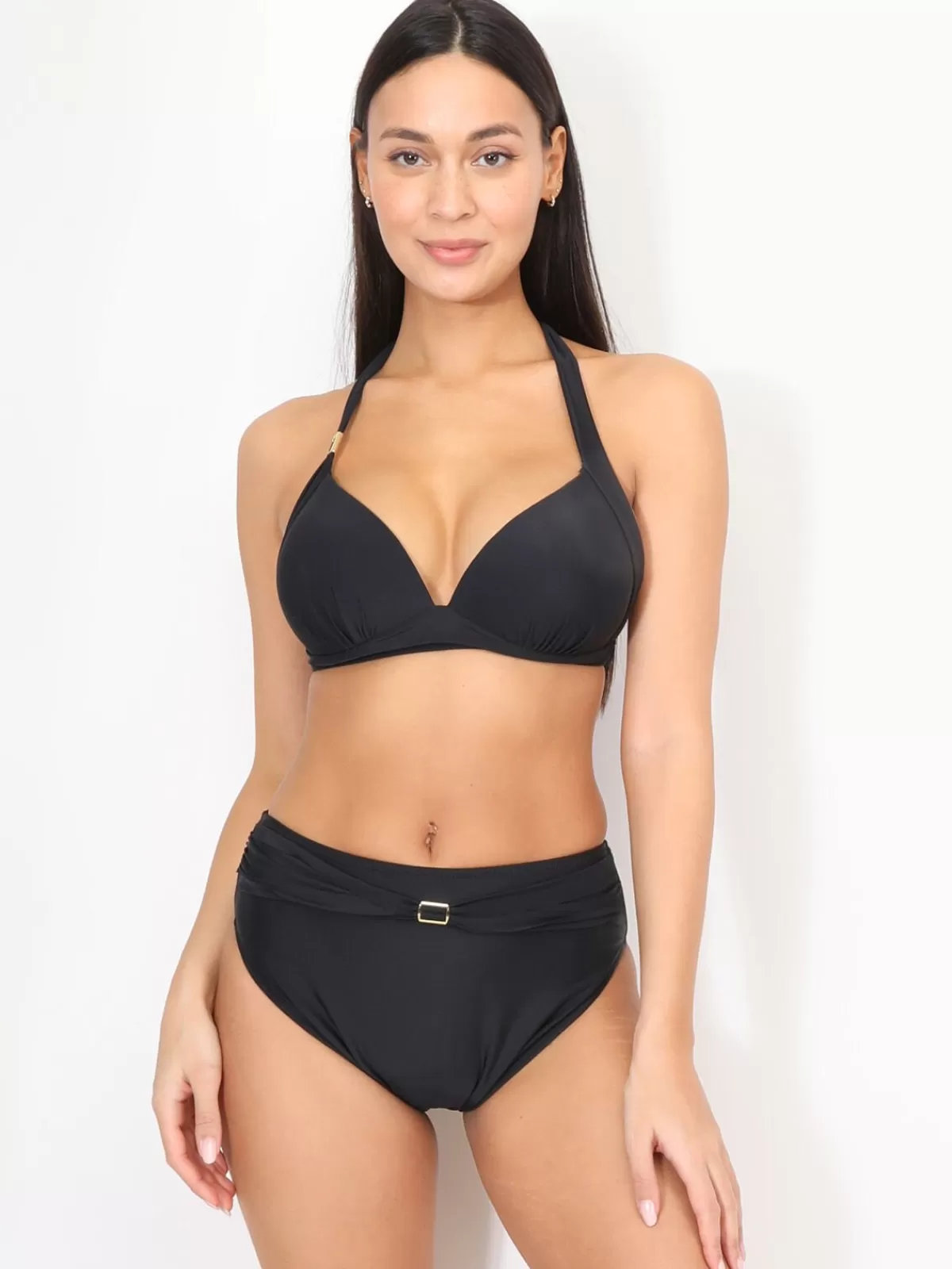 La Modeuse Maillots De Bain*Bikini push-up à détails dorés