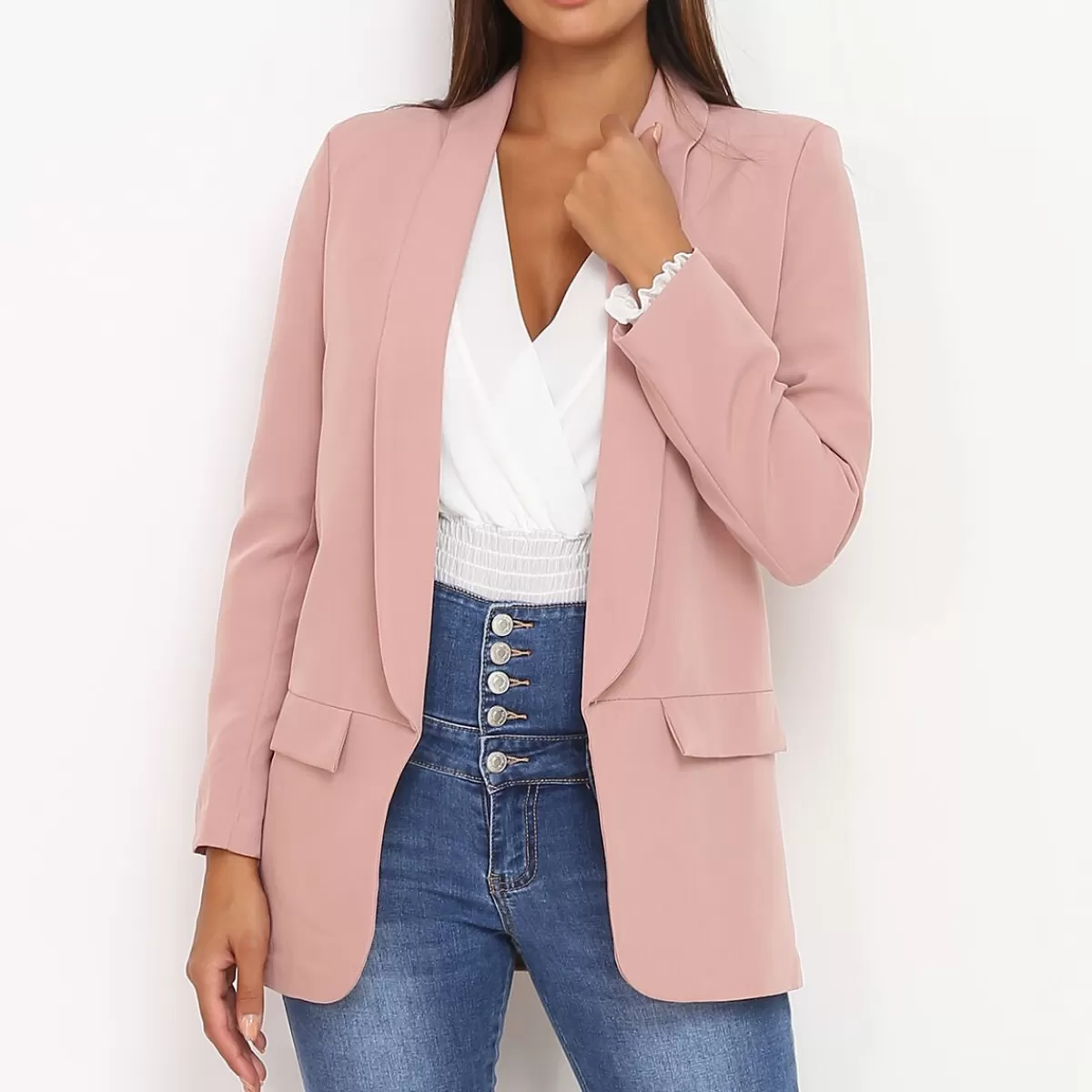 La Modeuse Business Collection | Grandes Tailles (44 Et +)*Blazer à col châle