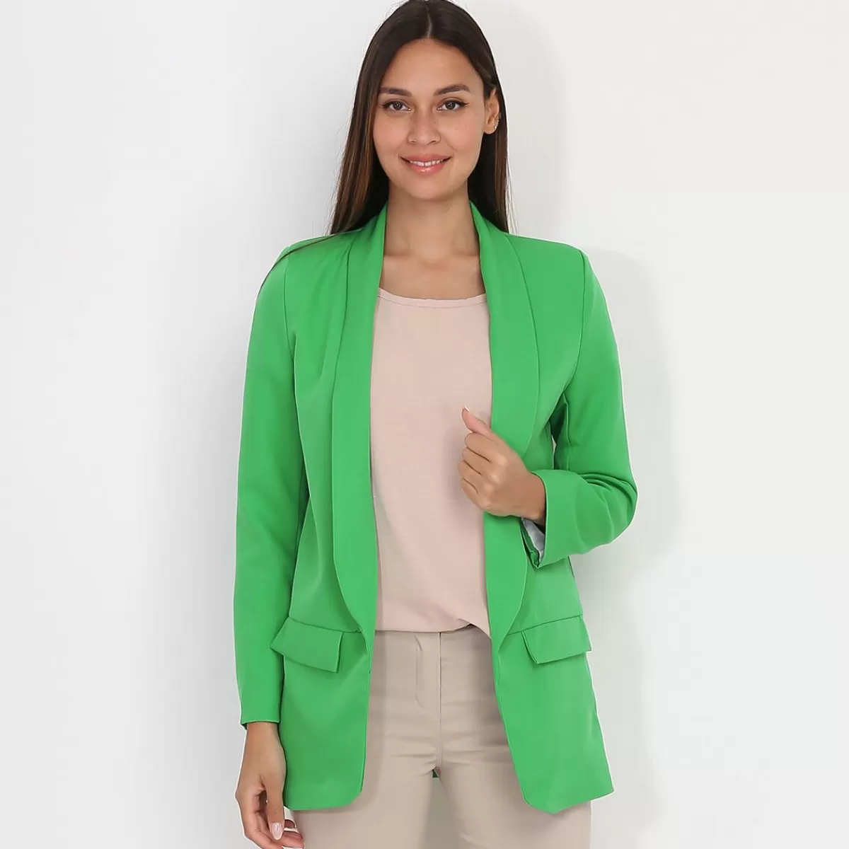 La Modeuse Business Collection | Grandes Tailles (44 Et +)*Blazer à col châle