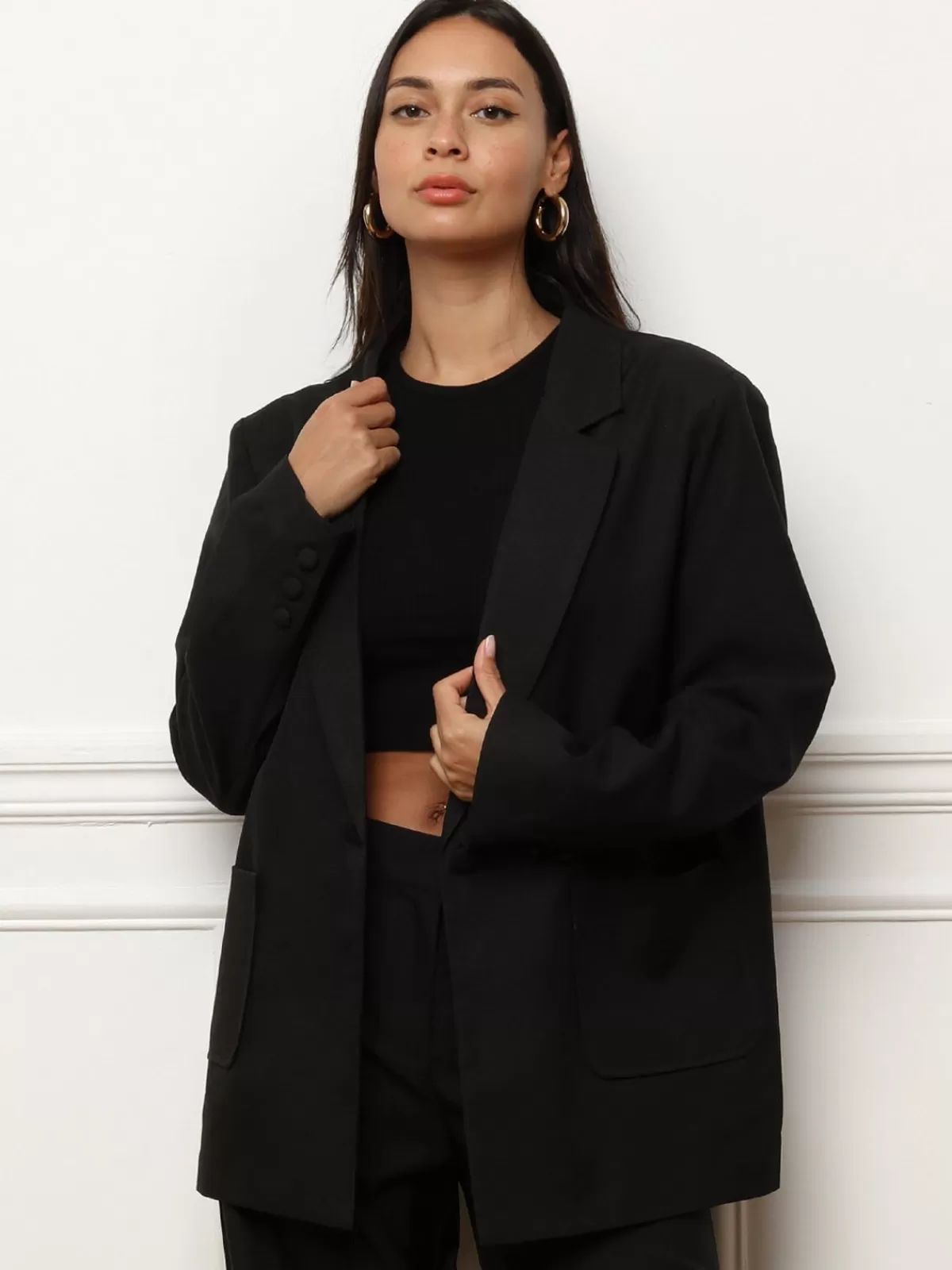 La Modeuse Best Sellers De La Modeuse | Business Collection*Blazer oversize à double poches plaquées