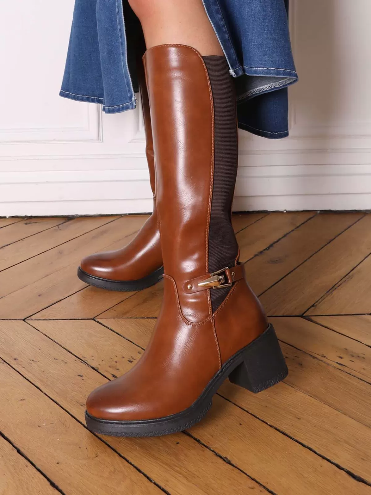 La Modeuse Chaussures D'hiver | Bottes, Cuissardes*Bottes cavalières stretch à talon