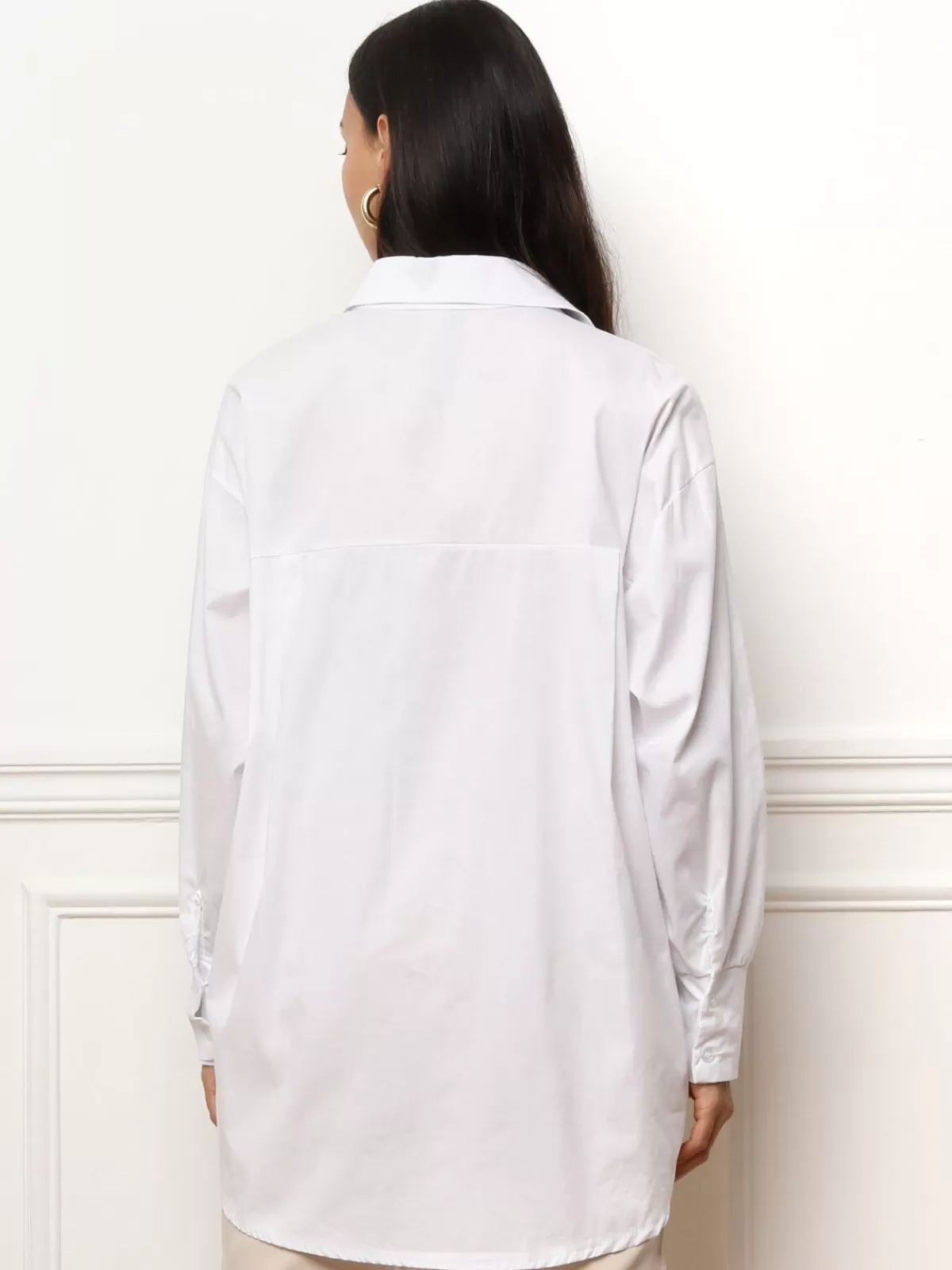 La Modeuse Business Collection*Chemise oversize avec grande poche