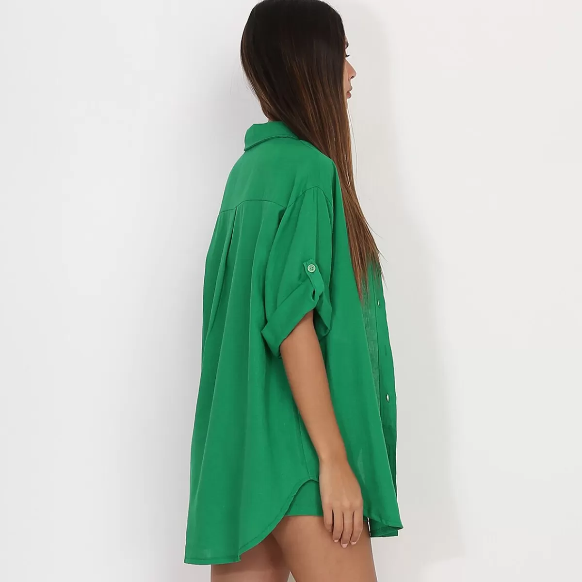 La Modeuse Ensembles*Chemise oversize en lin