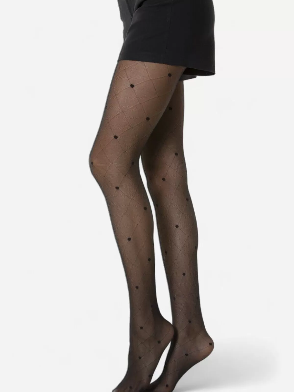 La Modeuse Bas, Collants*Collants à motif losanges et pois