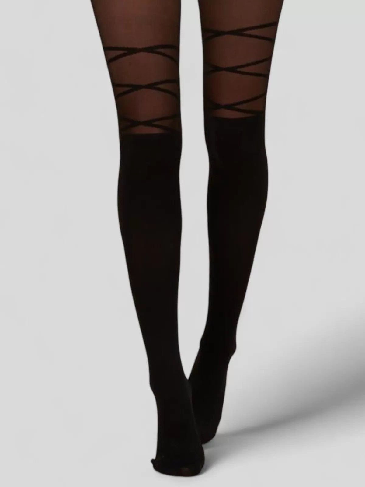 La Modeuse Bas, Collants*Collants effet bas avec laçage