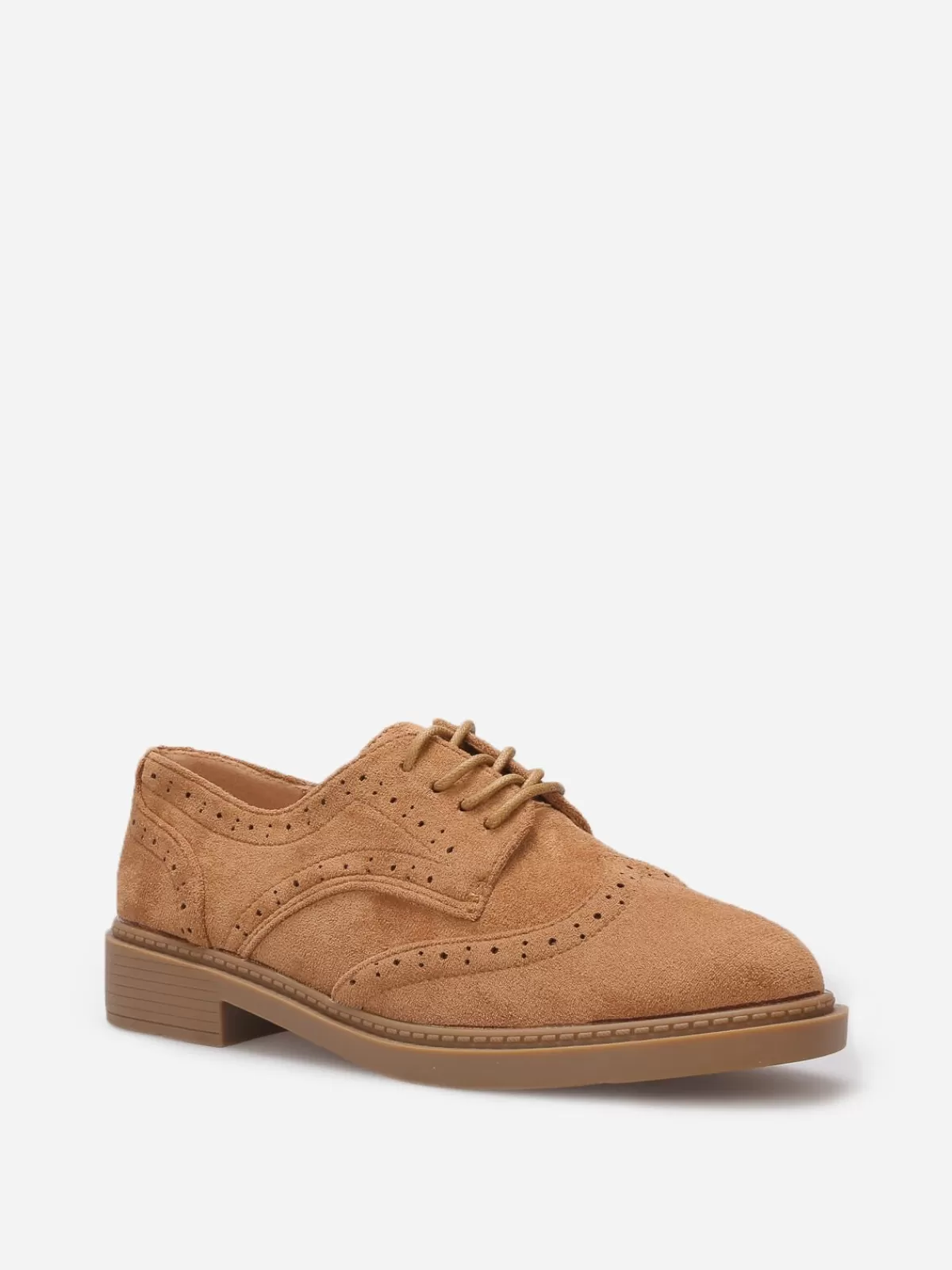 La Modeuse Business Collection | Derbies, Richelieus*Derbies en suédine à détails ajourés