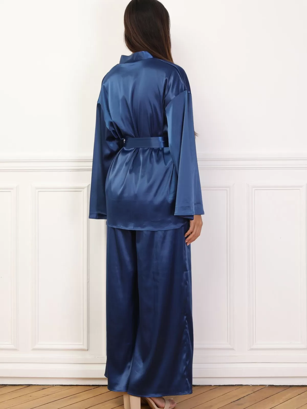 La Modeuse Kimonos | Ensembles*Ensemble pantalon et kimono satinés