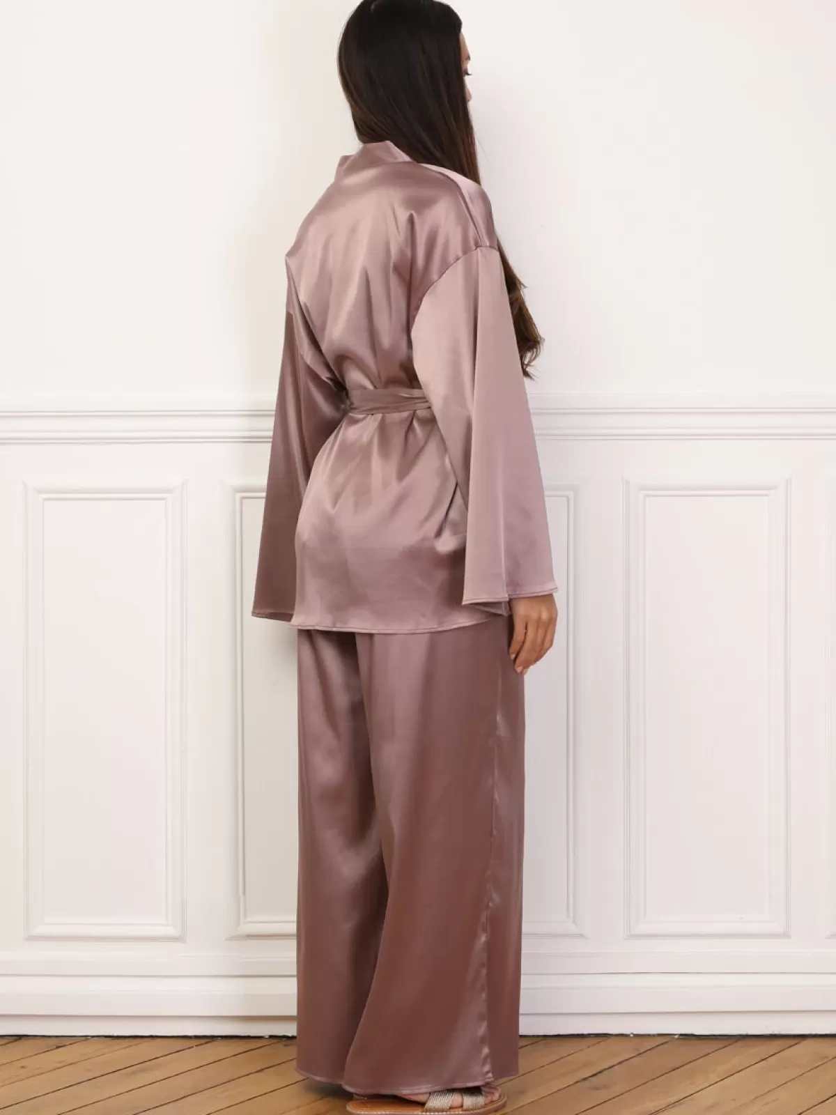 La Modeuse Kimonos | Ensembles*Ensemble pantalon et kimono satinés