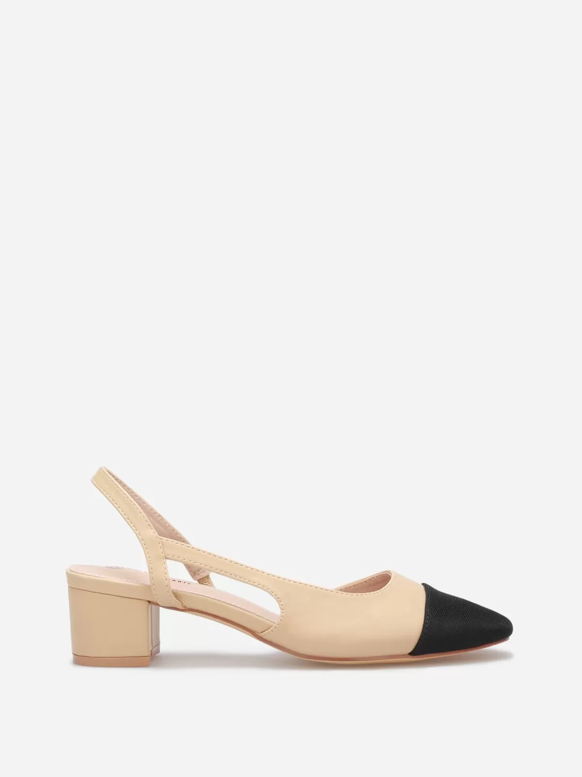 La Modeuse Best Sellers De La Modeuse | Collection Cérémonies*Escarpins bi-matières slingback