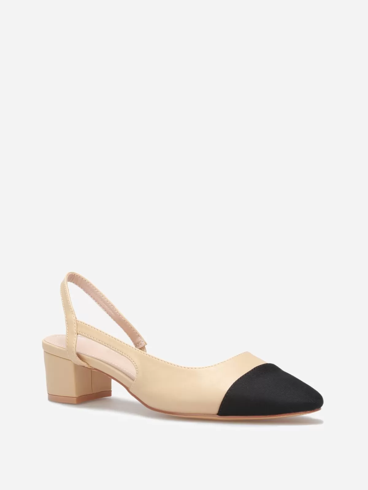 La Modeuse Best Sellers De La Modeuse | Collection Cérémonies*Escarpins bi-matières slingback