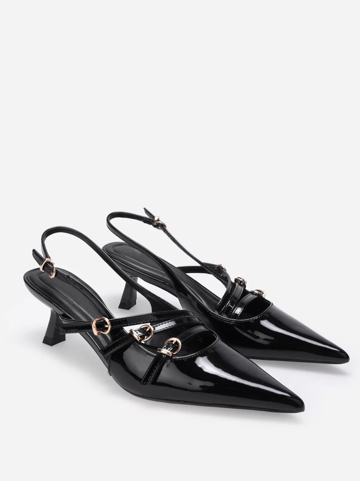 La Modeuse Best Sellers De La Modeuse | Business Collection*Escarpins slingback vernis avec brides