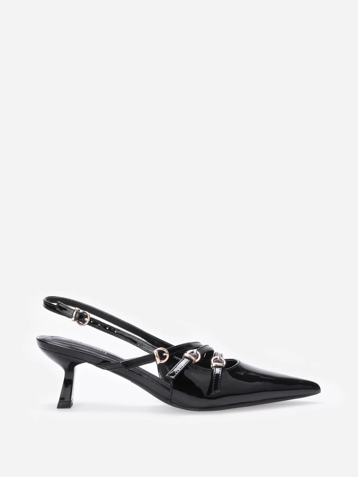 La Modeuse Best Sellers De La Modeuse | Business Collection*Escarpins slingback vernis avec brides