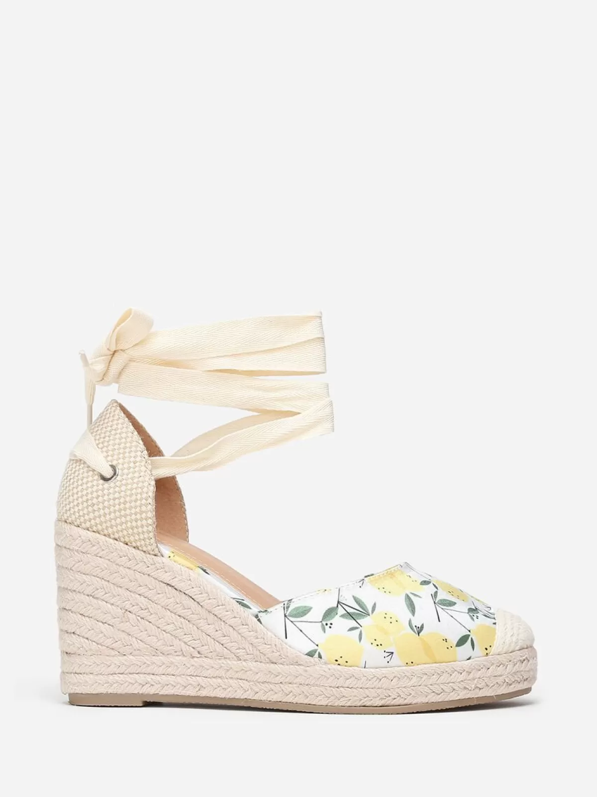 La Modeuse Compensées | Espadrilles*Espadrilles compensées  à imprimé citrons