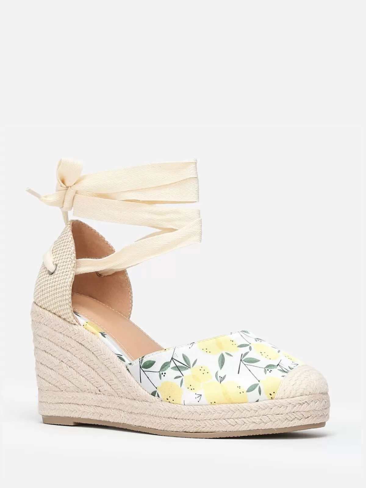 La Modeuse Compensées | Espadrilles*Espadrilles compensées  à imprimé citrons