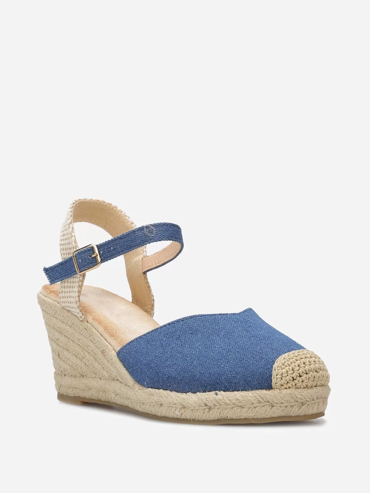 La Modeuse Compensées | Espadrilles*Espadrilles compensées en denim