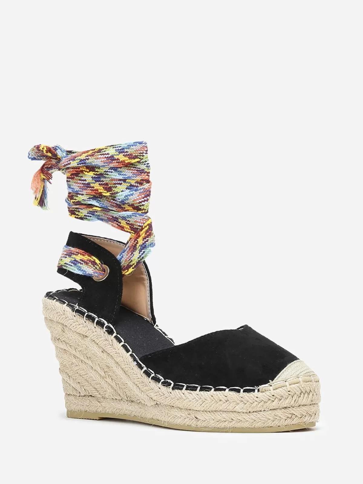 La Modeuse Compensées | Espadrilles*Espadrilles compensées en suédine à lanière