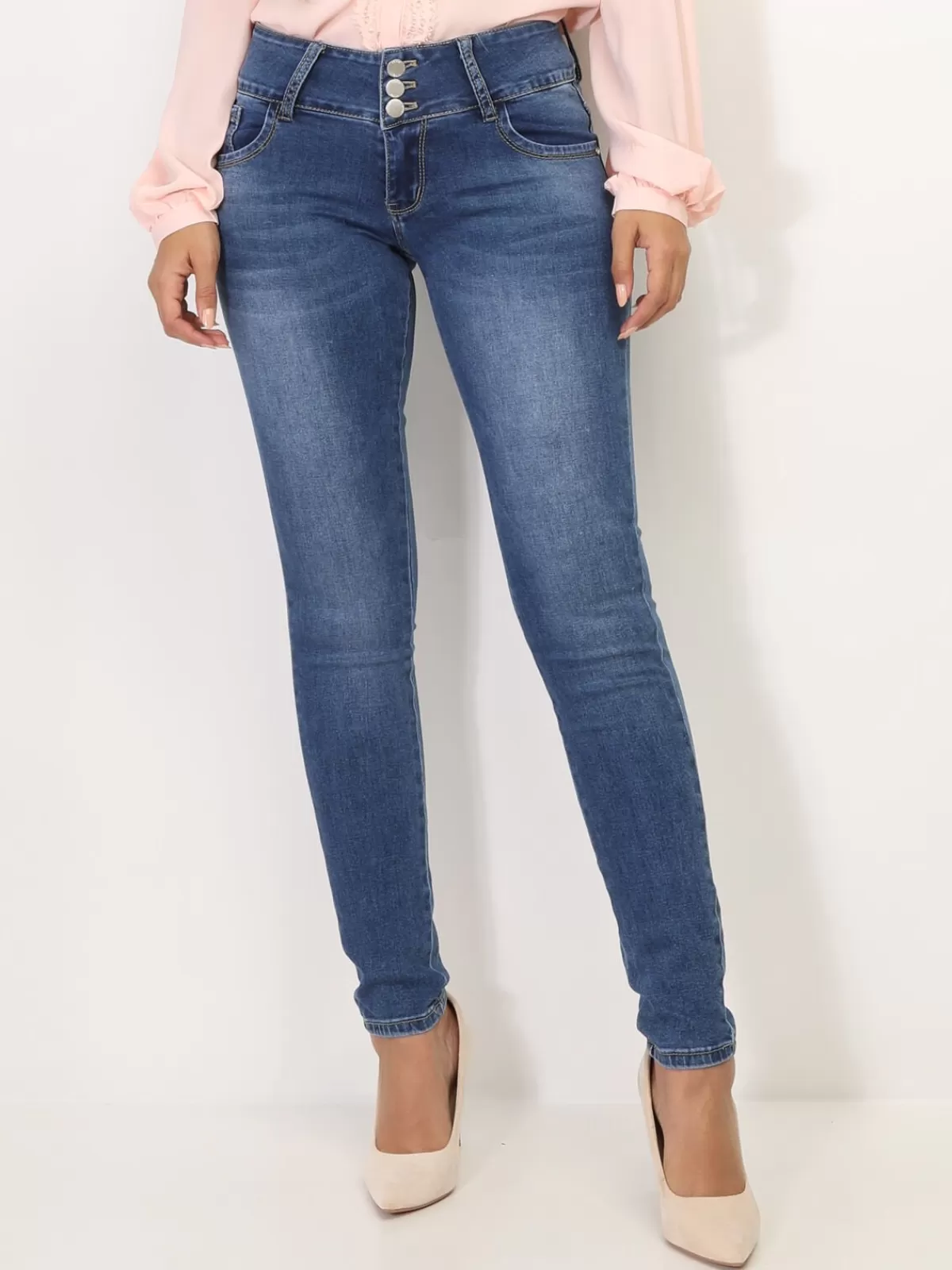 La Modeuse Best Sellers De La Modeuse*Jeans skinny avec un noeud à l'arrière