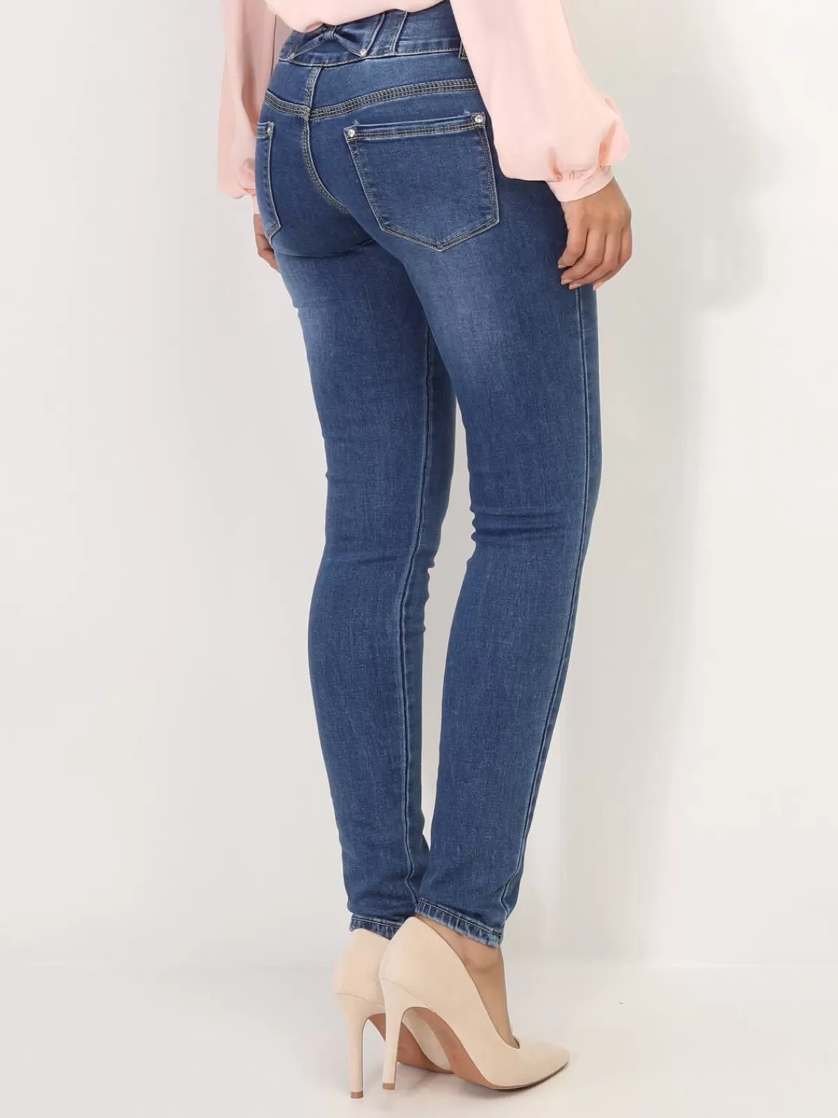 La Modeuse Best Sellers De La Modeuse*Jeans skinny avec un noeud à l'arrière