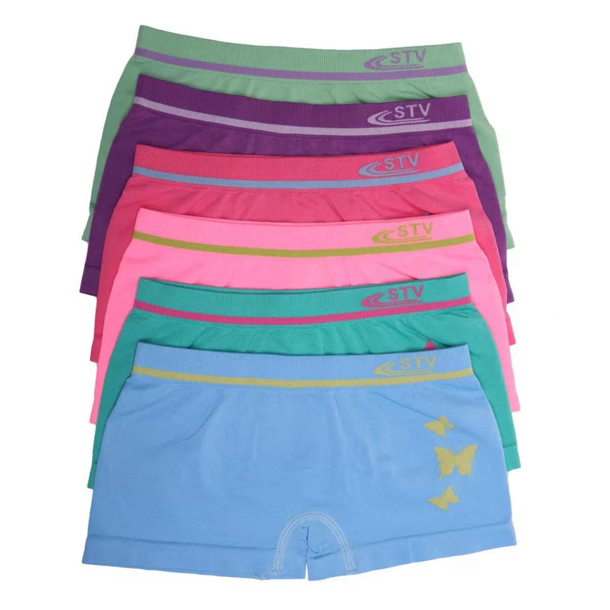 La Modeuse Culottes, Strings*Lot de 6 boxers filles pastelles