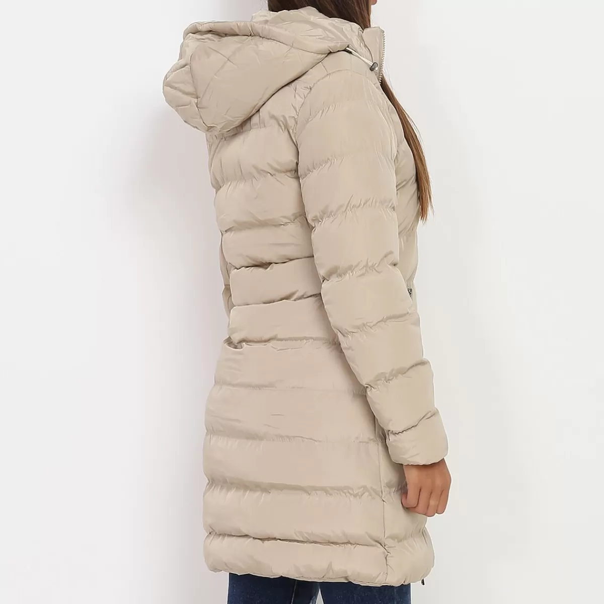 La Modeuse Grandes Tailles (44 Et +)*Manteau mi-long matelassé à capuche