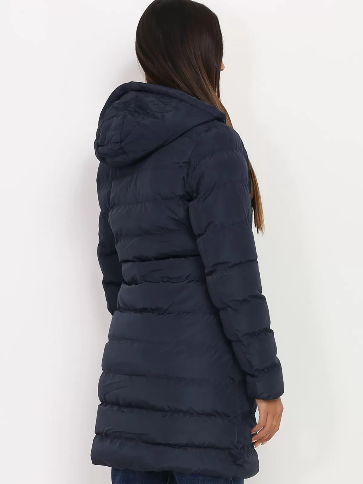 La Modeuse Grandes Tailles (44 Et +)*Manteau mi-long matelassé à capuche