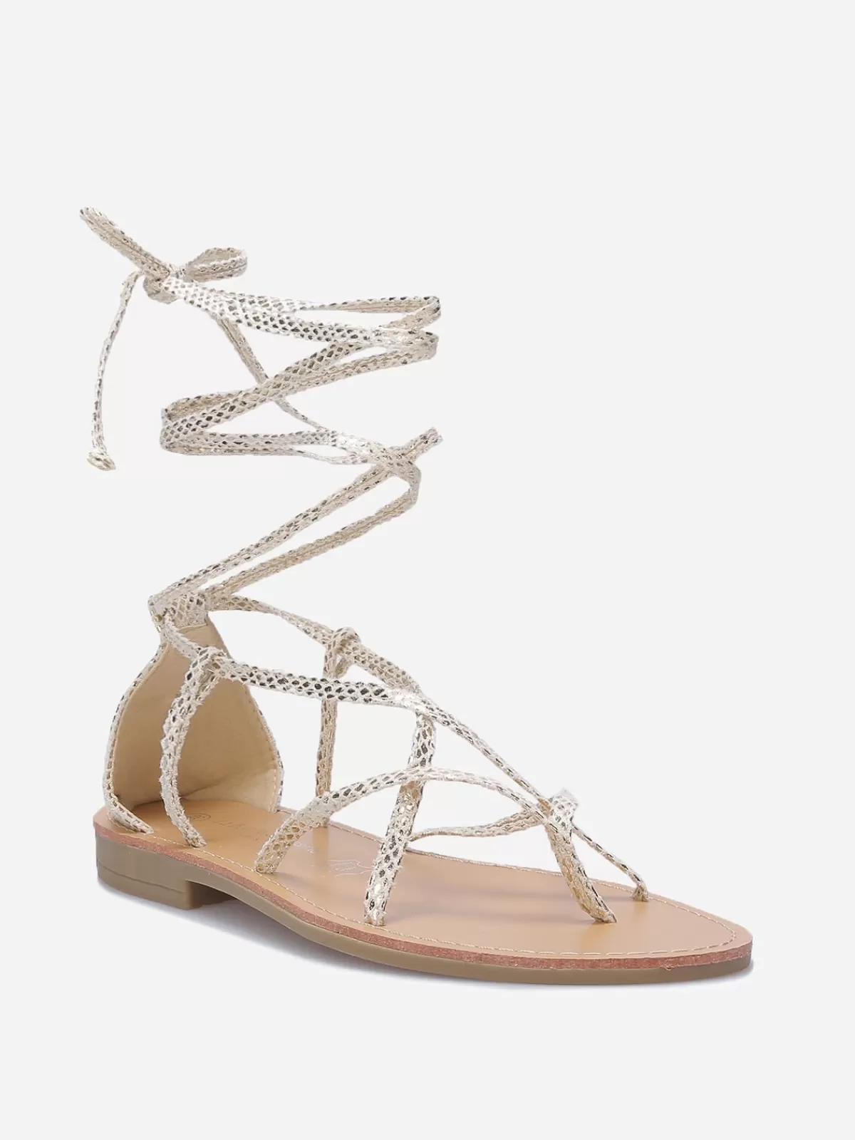 La Modeuse Sandales Plates | Sandales, Nu-pieds*Nu-pieds avec brides croisées à nouer