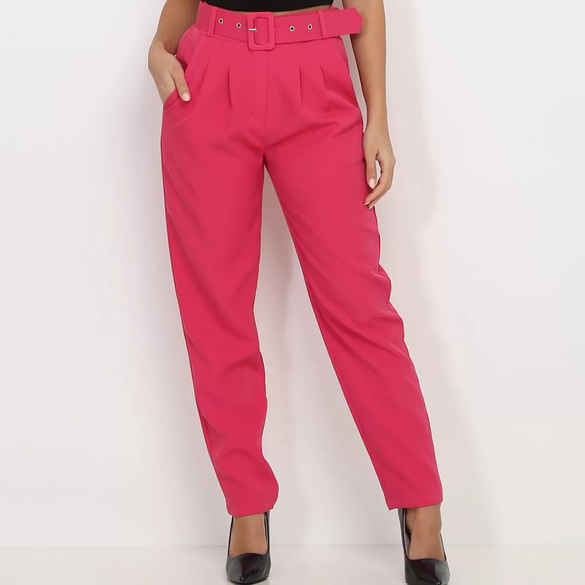 La Modeuse Business Collection | Ensembles*Pantalon à pinces avec ceinture