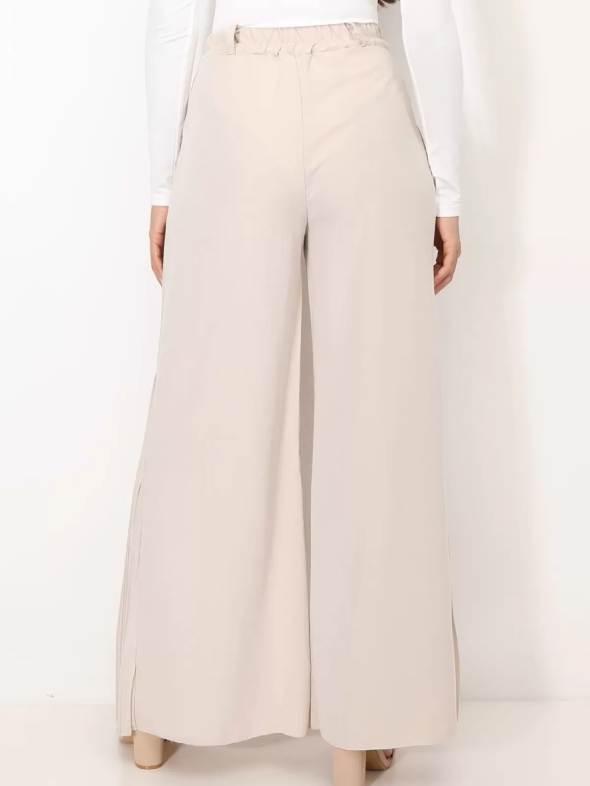 La Modeuse Business Collection*Pantalon de costume palazzo plissé