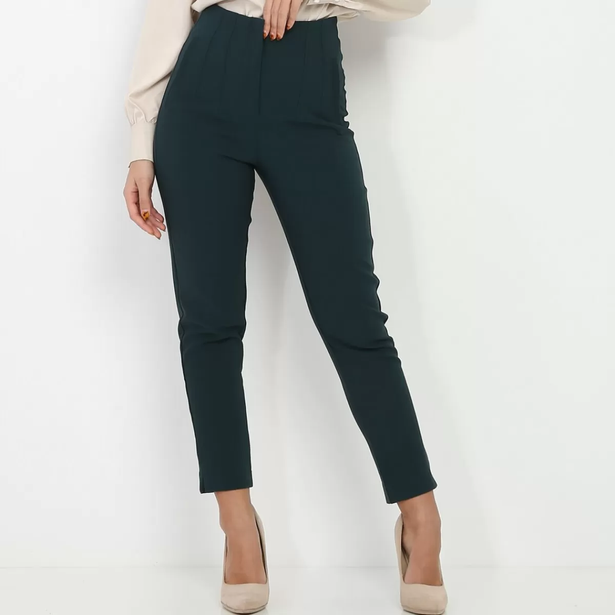 La Modeuse Business Collection*Pantalon droit taille haute