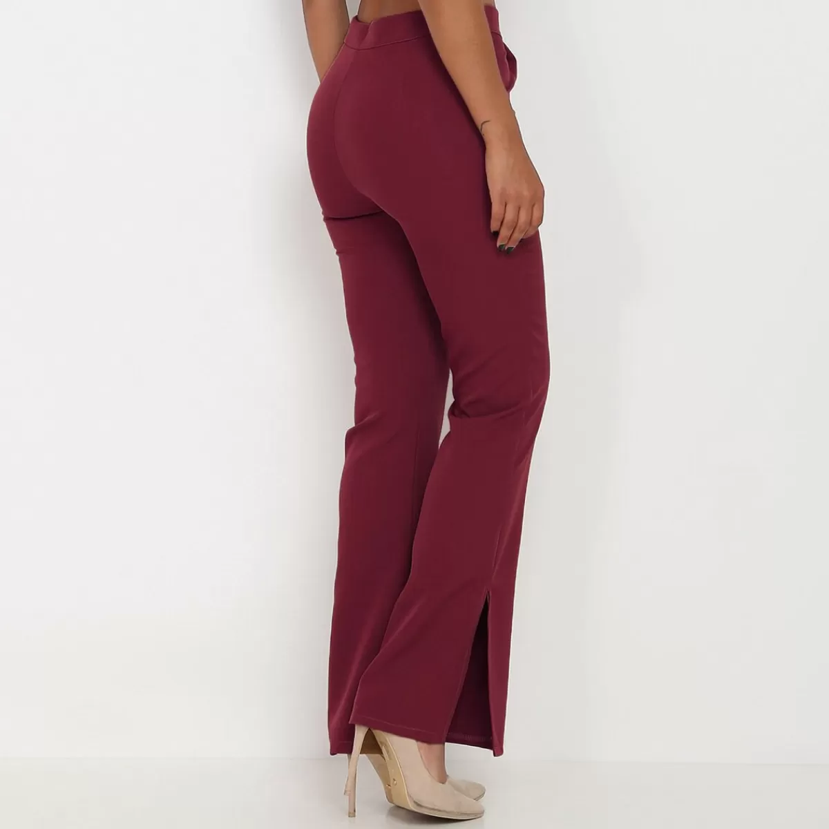 La Modeuse Business Collection | Grandes Tailles (44 Et +)*Pantalon flare à fentes