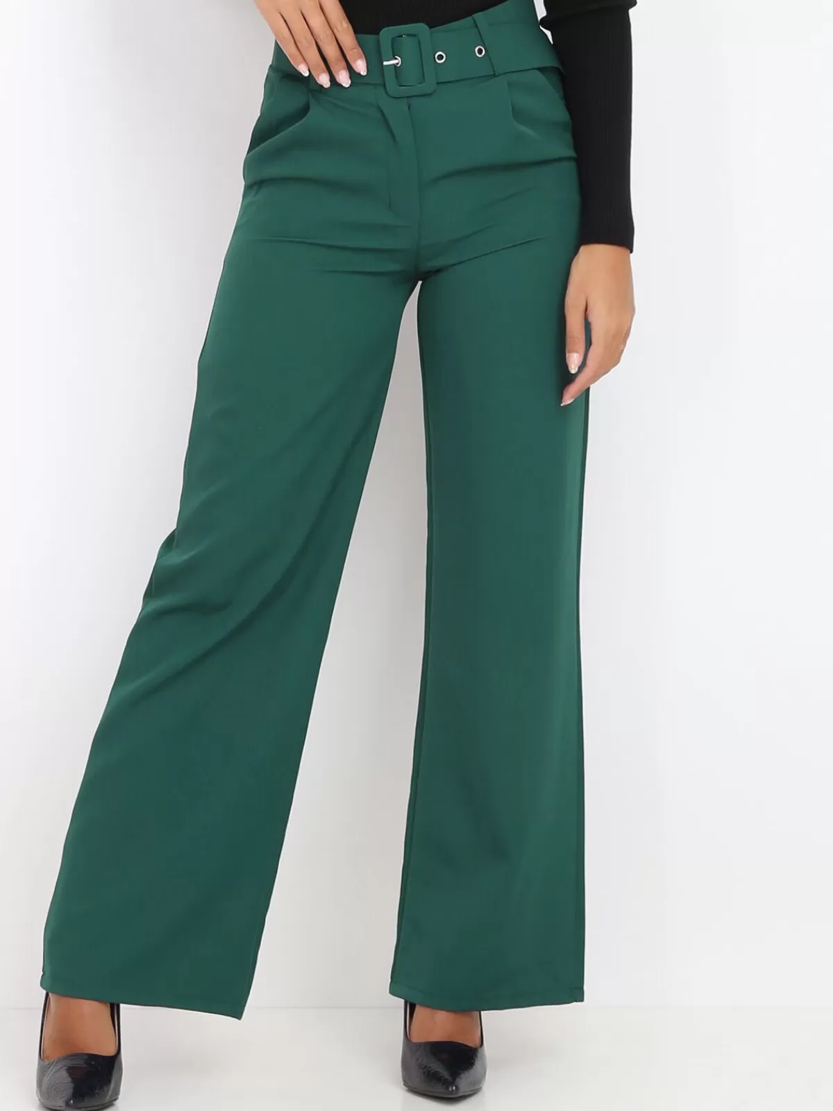 La Modeuse Business Collection*Pantalon large ceinturé