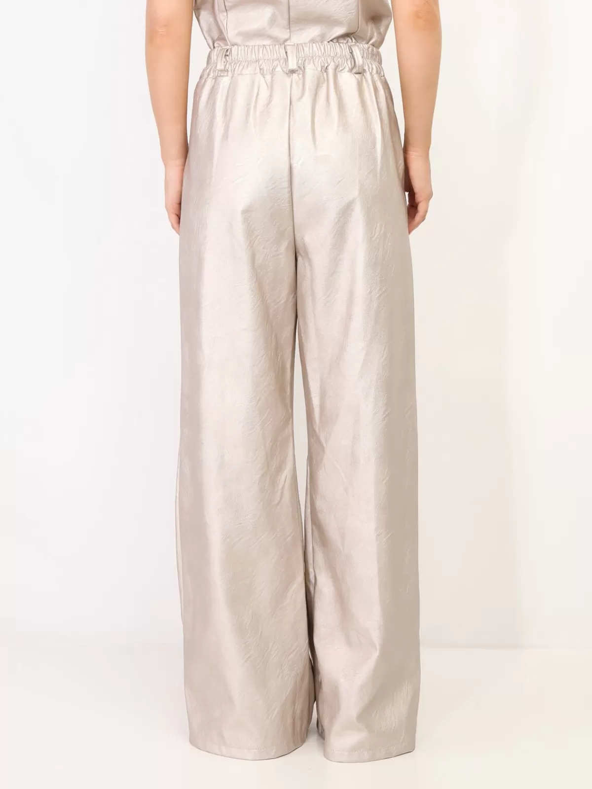 La Modeuse Ensembles*Pantalon large en simili