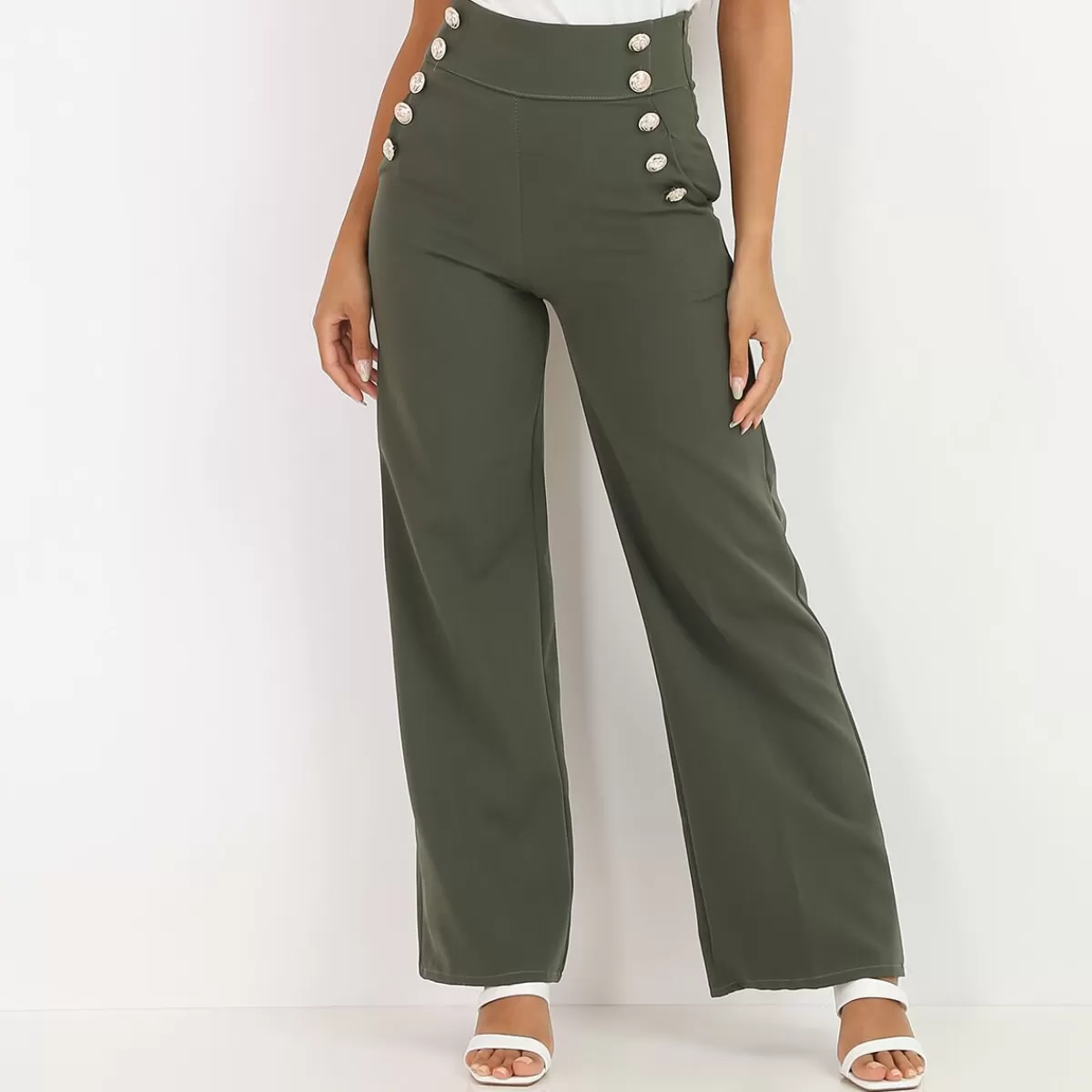 La Modeuse Collection Cérémonies | Business Collection*Pantalon palazzo style officier