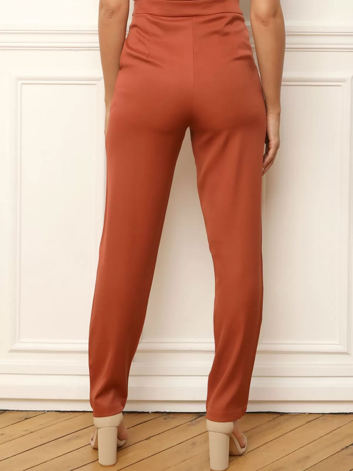 La Modeuse Best Sellers De La Modeuse | Business Collection*Pantalon taille haute à coupe cigarette