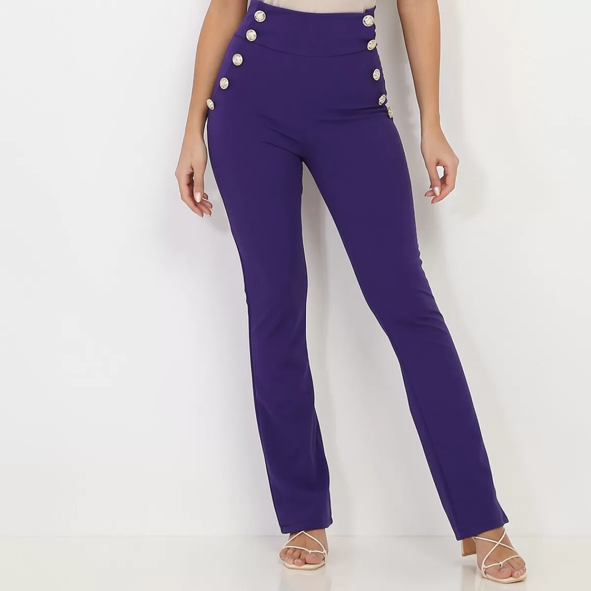 La Modeuse Collection Cérémonies | Business Collection*Pantalon taille haute style officier