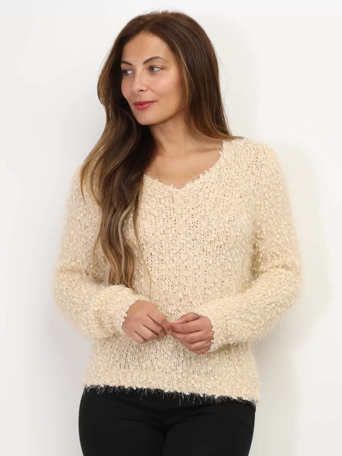 La Modeuse Pulls*Pull duveteux avec fils brillants