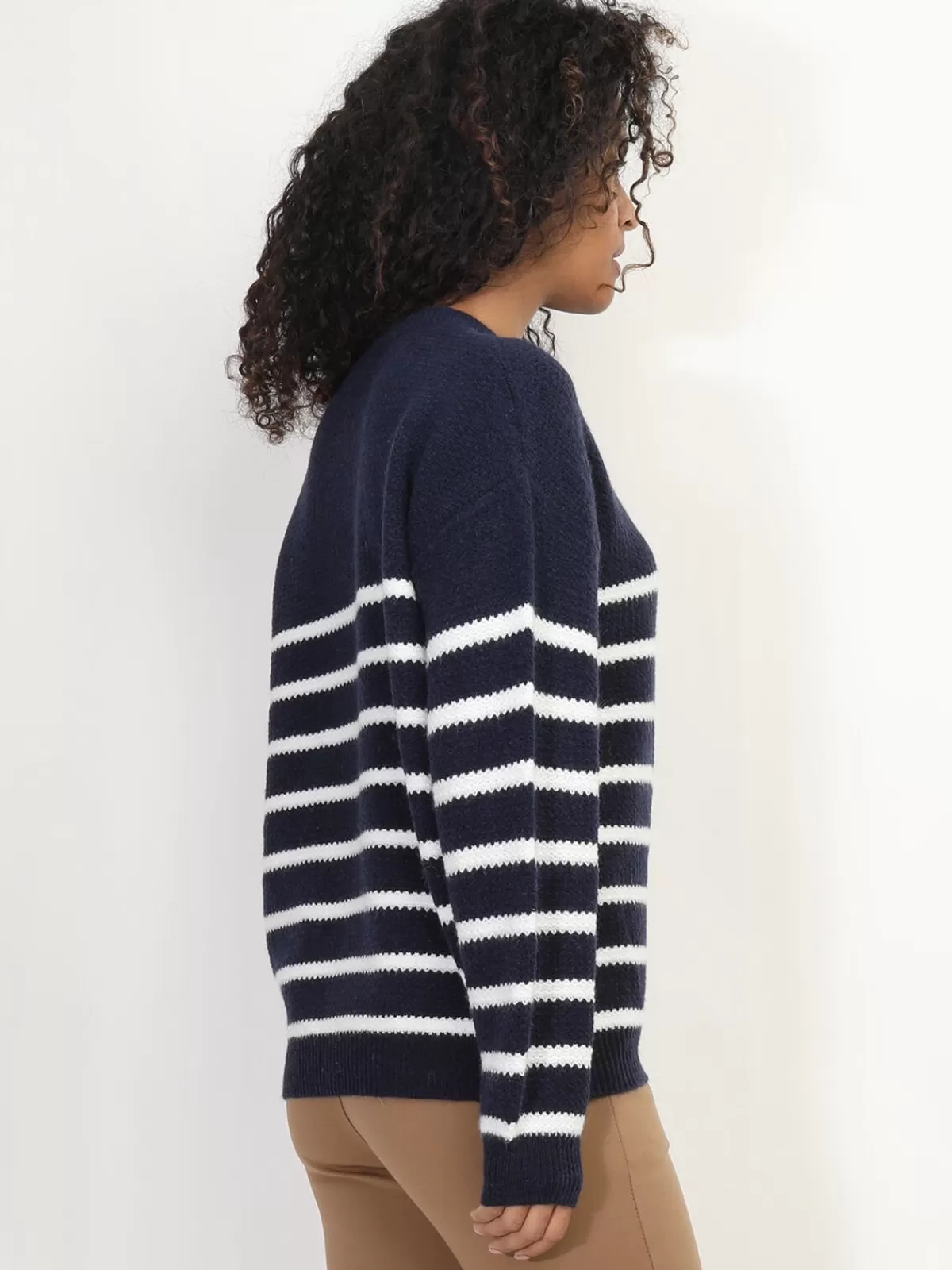 La Modeuse Pulls*Pull marinière à motif c艙ur