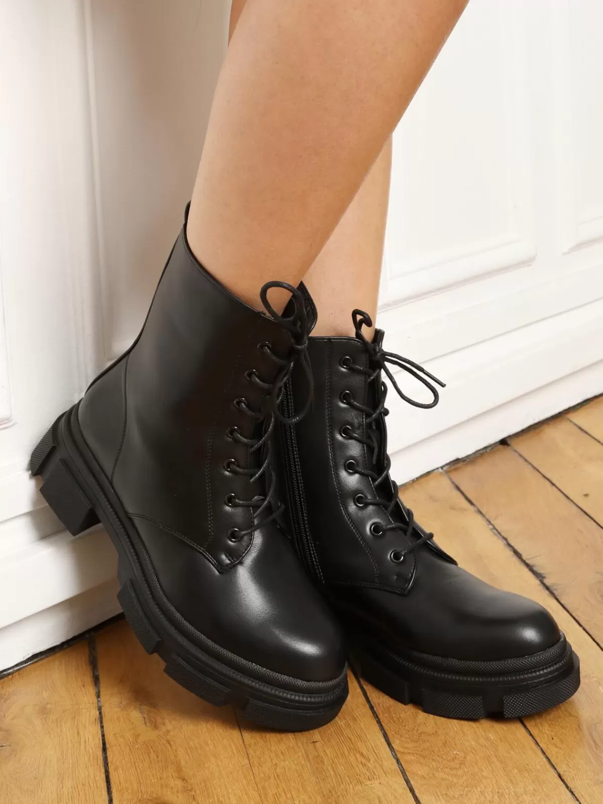 La Modeuse Compensées | Bottines*Rangers à plateforme chunky