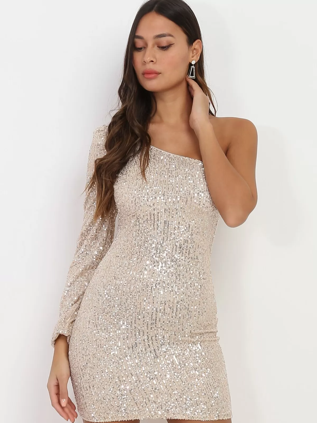 La Modeuse Robes | Robes De Soirée*Robe asymétrique à sequins