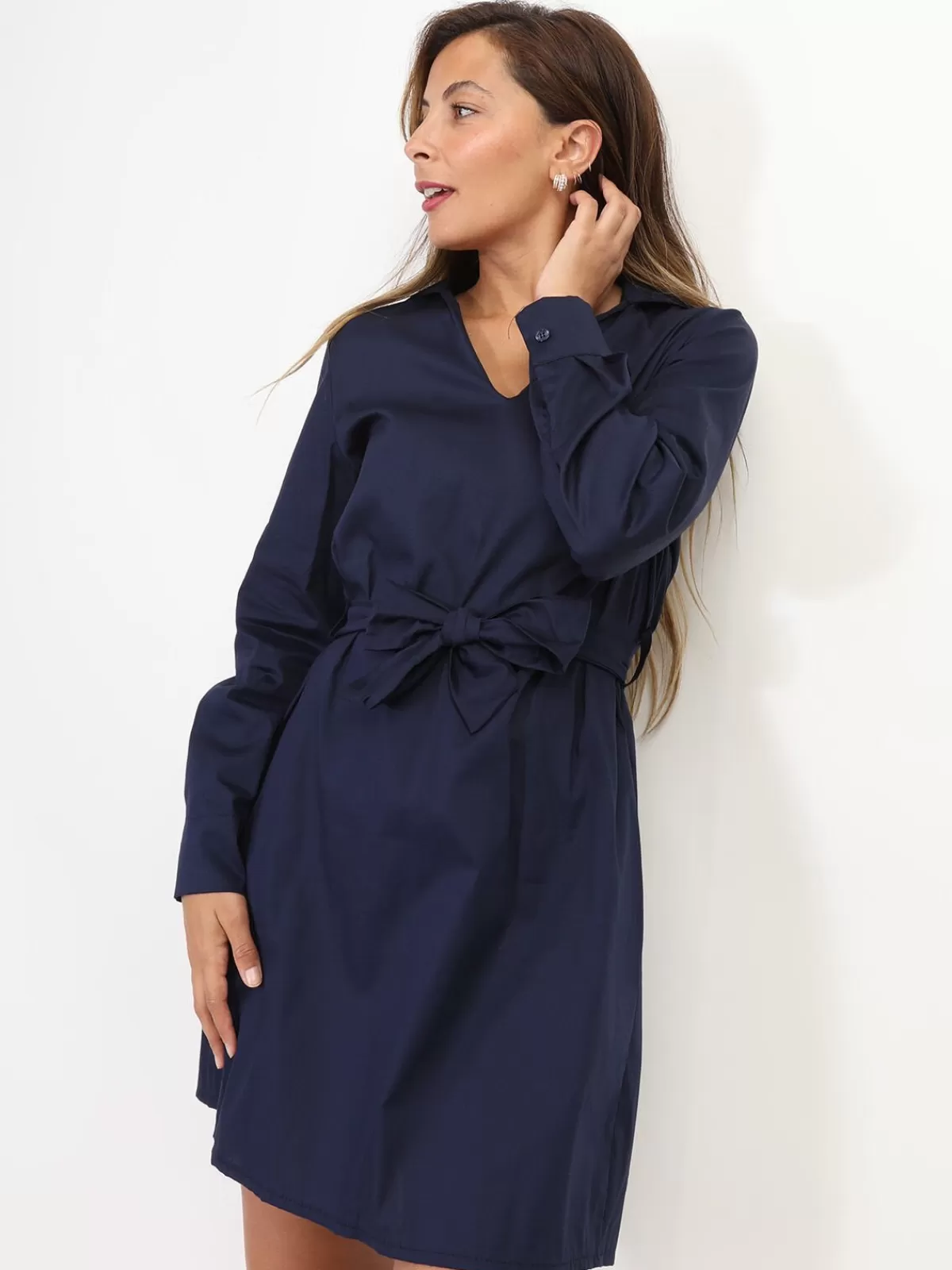 La Modeuse Robes | Robes Chemises*Robe chemisier à nouer