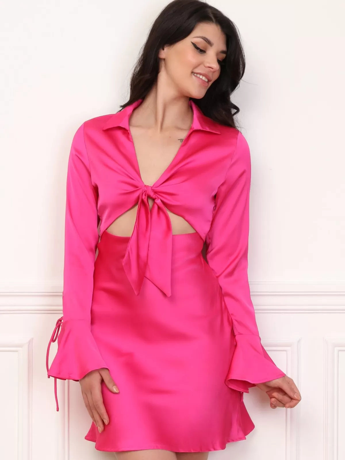 La Modeuse Grandes Tailles (44 Et +) | Robes*Robe cut out satinée et évasée