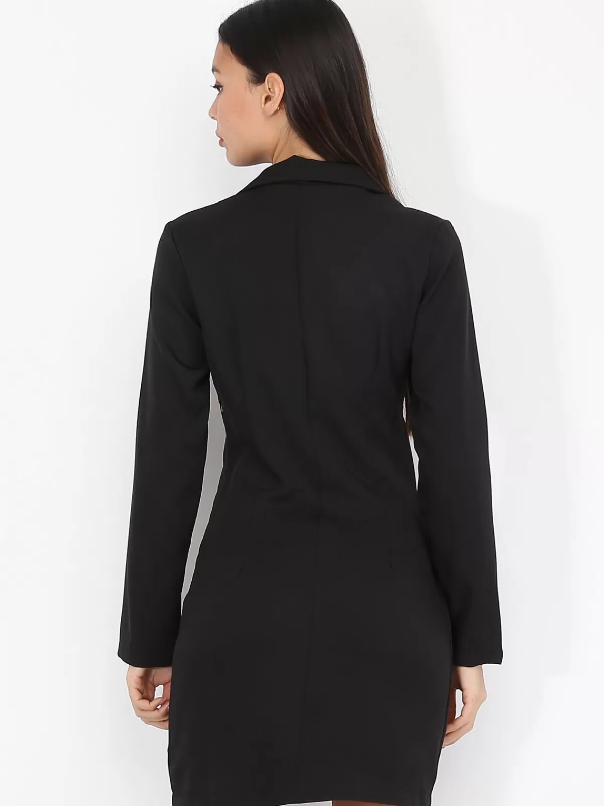 La Modeuse Business Collection | Grandes Tailles (44 Et +)*Robe portefeuille à boutons officiers