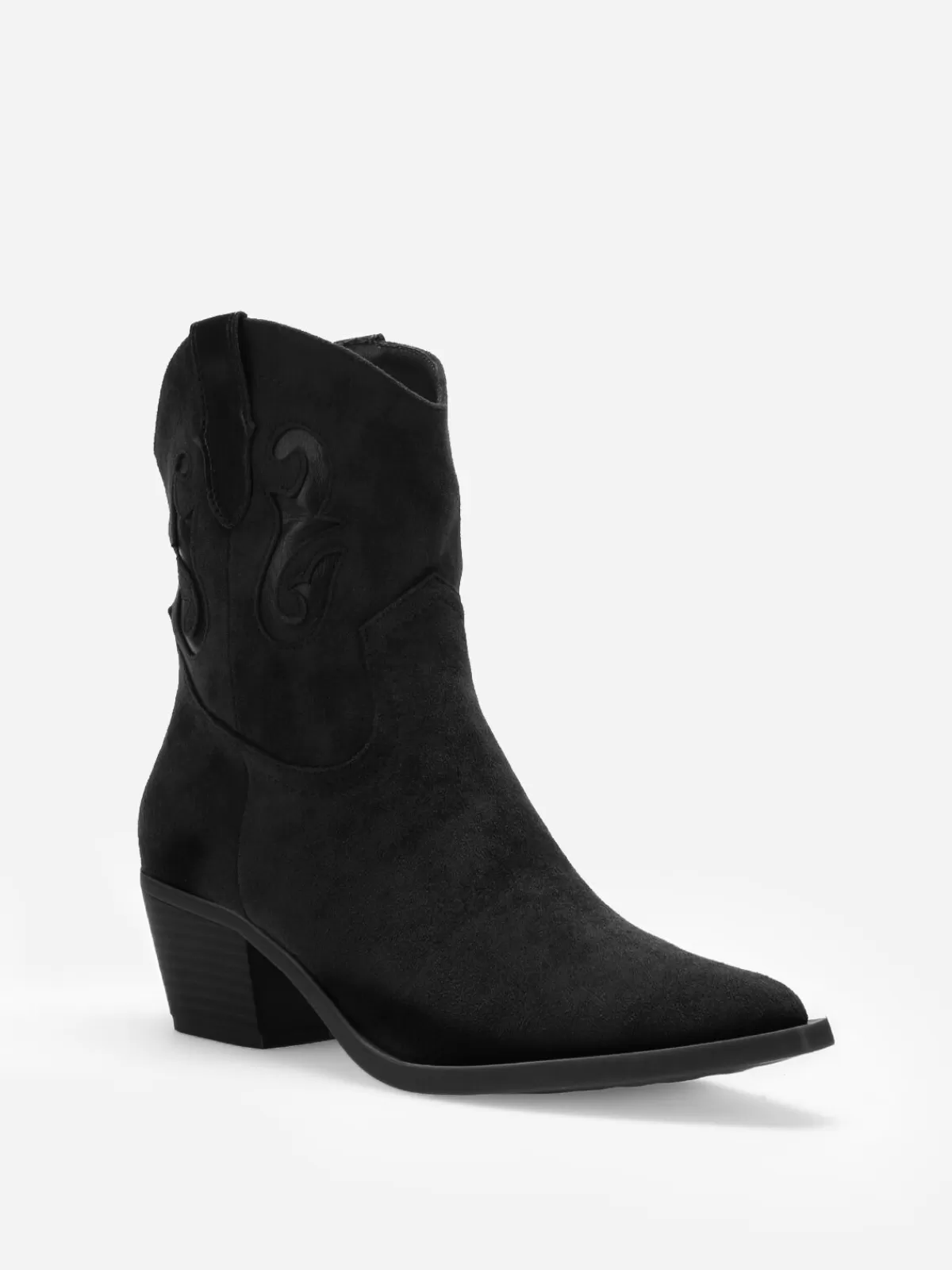 La Modeuse Santiags | Bottines*Santiags en suédine à motifs en simili