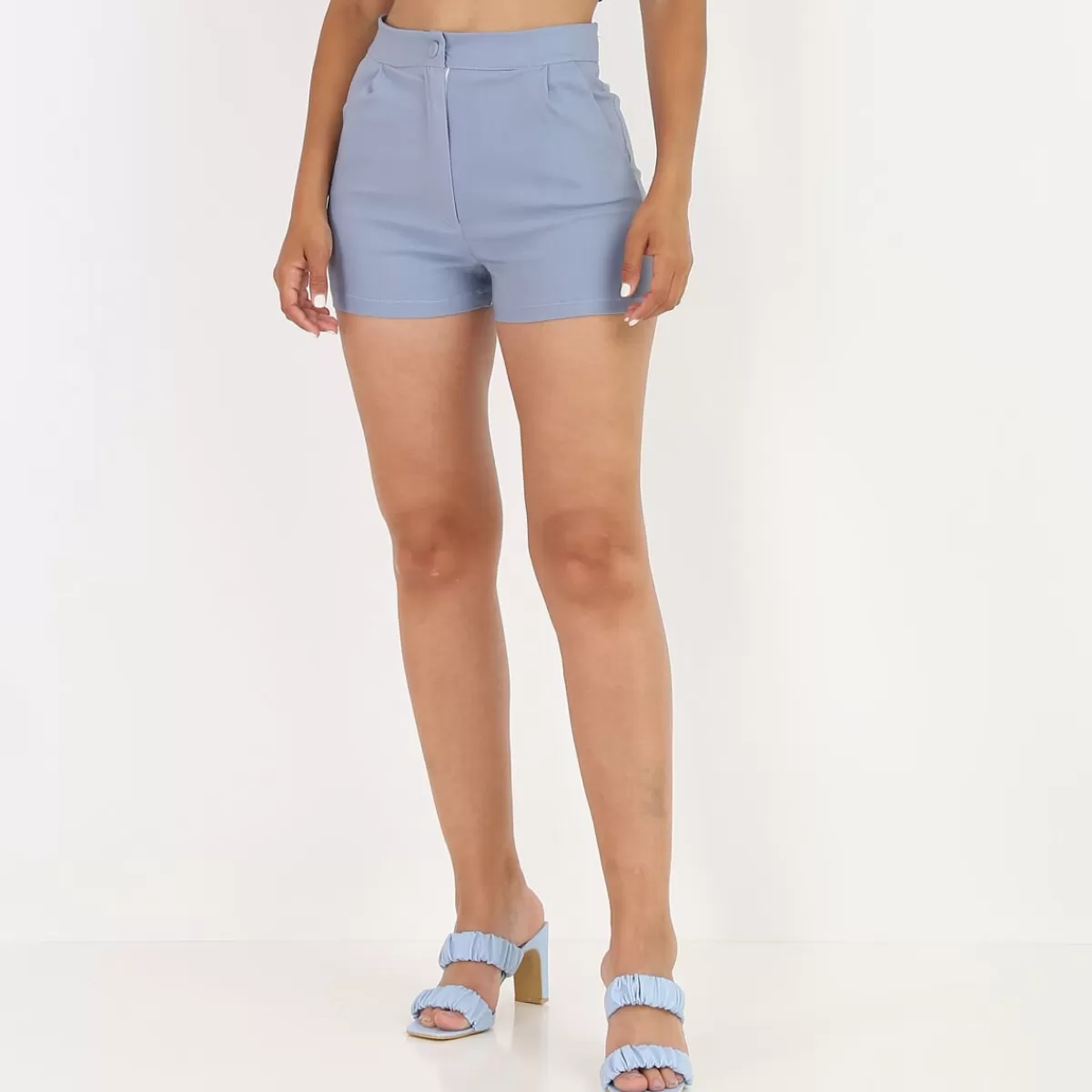 La Modeuse Shorts | Ensembles*Short texturé style chambray