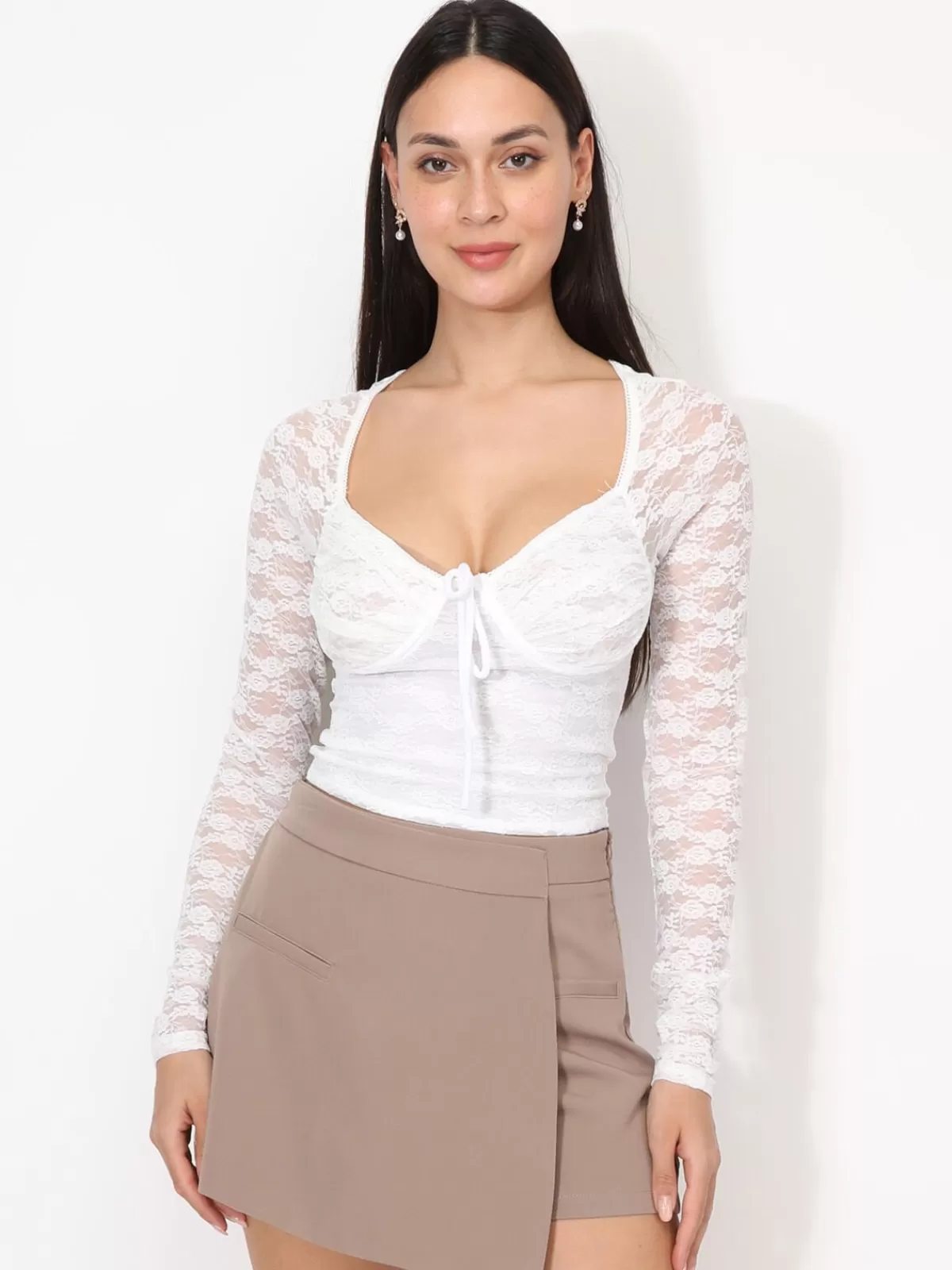 La Modeuse Tops, T-shirts*Top en dentelle style corset