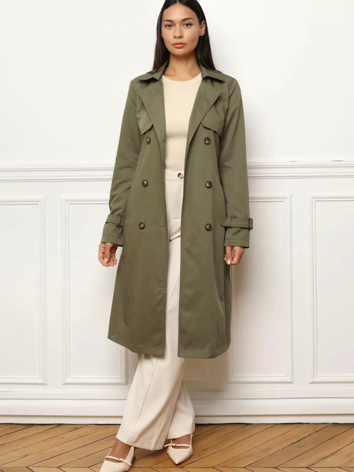 La Modeuse Trenchs*Trench mi-long avec ceinture