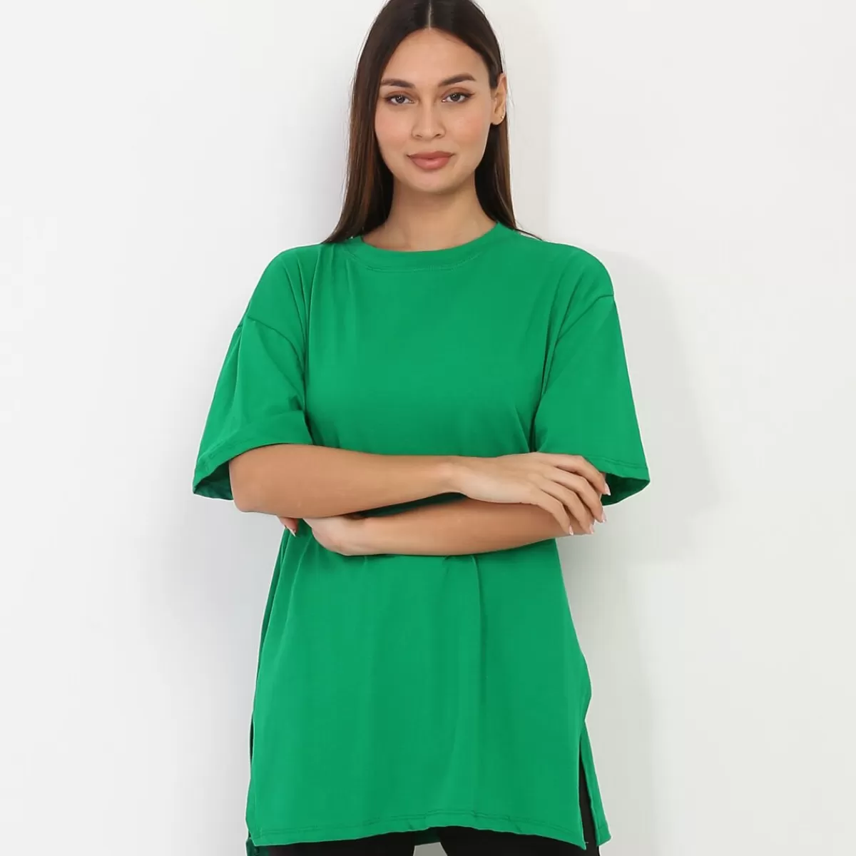 La Modeuse Les Basiques | Tops, T-shirts*T-shirt oversize fendu sur les côtés