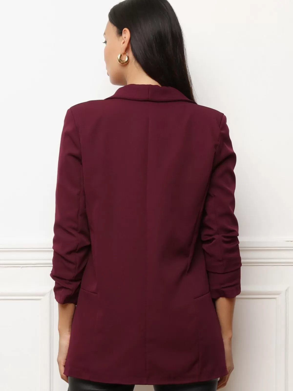 La Modeuse Collection Cérémonies | Business Collection*Veste blazer à manches retroussées