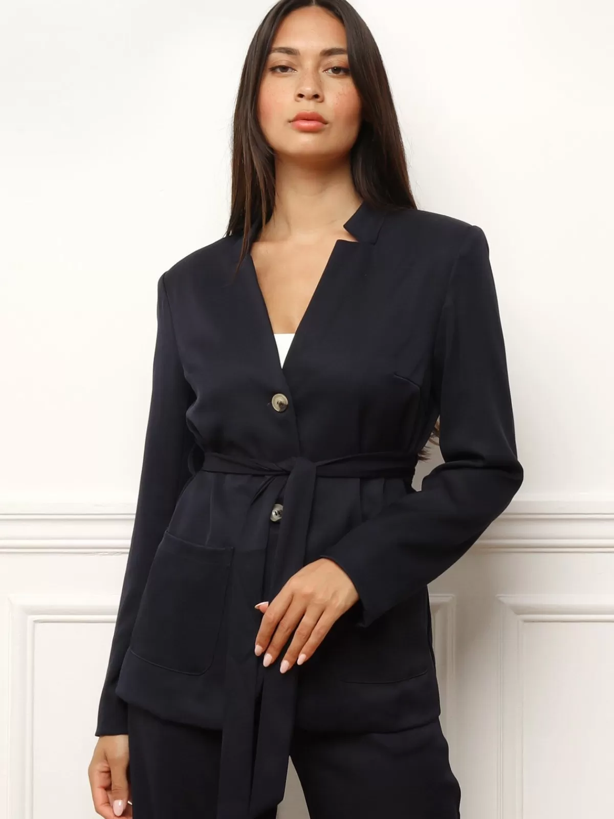 La Modeuse Business Collection | Grandes Tailles (44 Et +)*Veste de tailleur avec ceinture